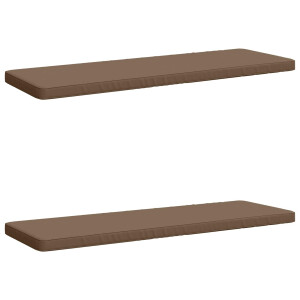 vidaXL 2-delige Bankkussens VUGHT 2 st 100% Polyester Taupe