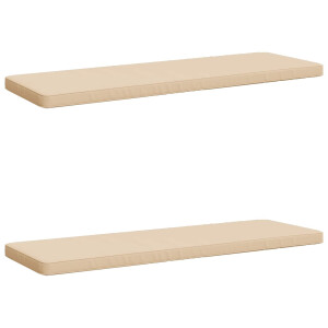 vidaXL 2-delige Bankkussens VUGHT 2 st 100% Polyester Crèmekleurig