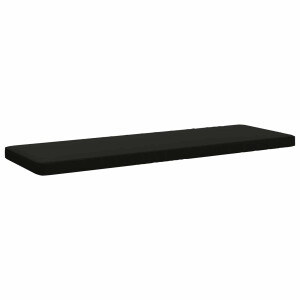 vidaXL 1-delig Bankkussen VUGHT 100% Polyester Zwart 160 x 50 x 5 cm