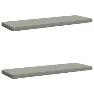vidaXL 2-delige Bankkussens VUGHT 2 st 100% Polyester Grijs