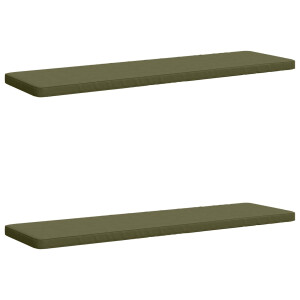 vidaXL 2-delige Bankkussens VUGHT 2 st 100% Polyester Olijfgroen