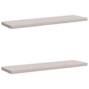 vidaXL 2-delige Bankkussens VUGHT 2 st 100% Polyester Wit