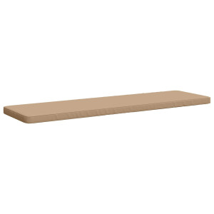 vidaXL 1-delig Bankkussen VUGHT 100% Polyester Zand 180 x 50 x 5 cm