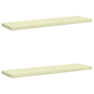 vidaXL 2-delige Bankkussens VUGHT 2 st 100% Polyester Crèmekleurig