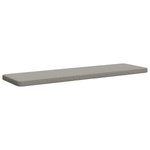 vidaXL 1-delig Bankkussen VUGHT 100% Polyester Grijs 180 x 50 x 5 cm
