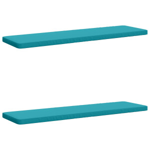 vidaXL 2-delige Bankkussens VUGHT 2 st 100% Polyester Turquoise