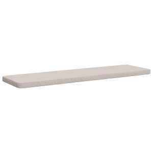vidaXL 1-delig Bankkussen VUGHT 100% Polyester Wit 200 x 50 x 5 cm