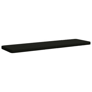 vidaXL 1-delig Bankkussen VUGHT 100% Polyester Zwart 200 x 50 x 5 cm
