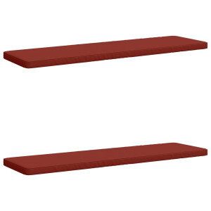 vidaXL 2-delige Bankkussens VUGHT 2 st 100% Polyester Rood
