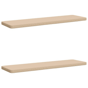 vidaXL 2-delige Bankkussens VUGHT 2 st 100% Polyester Crèmekleurig