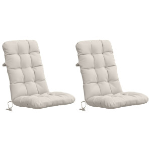 vidaXL 2-delige Hoogrug Kussen VIANEN 2 pcs 100% Polyester Wit