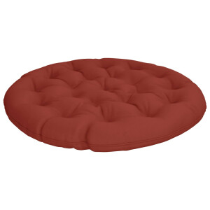 vidaXL Papasan Stoel Kussen VIANEN 100% Polyester Rood Ø 120 x 12 cm
