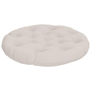 vidaXL Hangstoel Kussen VIANEN 100% Polyester Wit Ø 80 x 12 cm