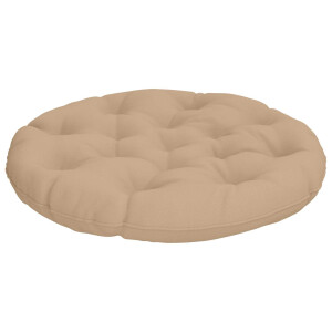 vidaXL Hangstoel Kussen VIANEN 100% Polyester Zand Ø 80 x 12 cm