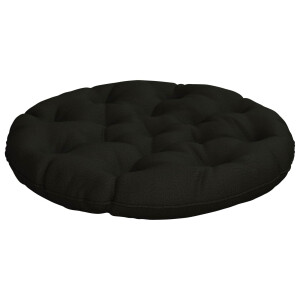 vidaXL Hangstoel Kussen VIANEN 100% Polyester Zwart Ø 80 x 12 cm