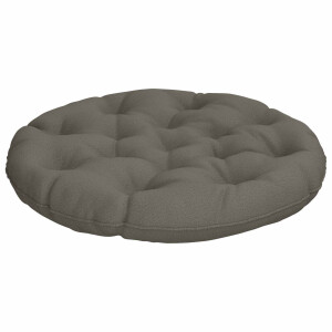 vidaXL Hangstoel Kussen VIANEN 100% Polyester Grijs Ø 80 x 12 cm