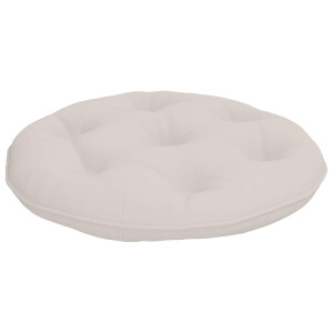 vidaXL Hangstoel Kussen VIANEN 100% Polyester Wit Ø 50 x 10 cm