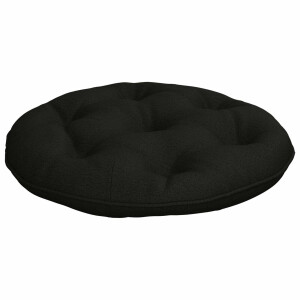 vidaXL Hangstoel Kussen VIANEN 100% Polyester Zwart Ø 50 x 10 cm
