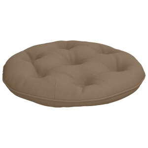 vidaXL Hangstoel Kussen VIANEN 100% Polyester Taupe Ø 40 x 10 cm