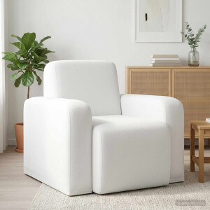 vidaXL Fauteuil Wit Stof