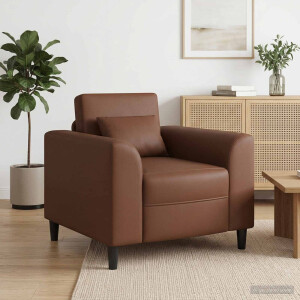 vidaXL Fauteuil Bruin Kunstleer