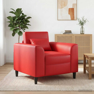 vidaXL Fauteuil Rood Kunstleer