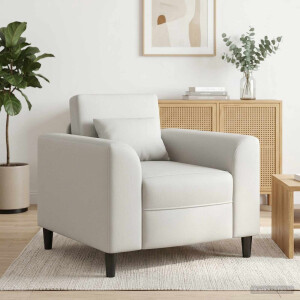 vidaXL Fauteuil Wit Kunstleer