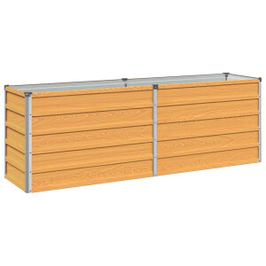 vidaXL Verhoogd Tuinbed Naturel 160 x 40 x 55 cm koudgewalst staal