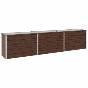 vidaXL Verhoogd Tuinbed Zwart 240 x 40 x 55 cm koudgewalst staal