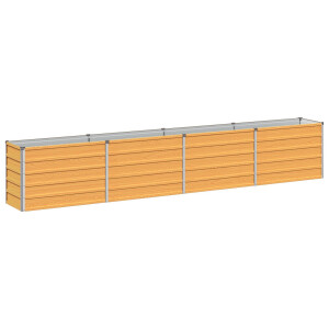 vidaXL Verhoogd Tuinbed Naturel 320 x 40 x 55 cm koudgewalst staal