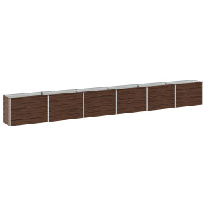 vidaXL Verhoogd Tuinbed Zwart 480 x 40 x 55 cm koudgewalst staal