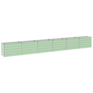 vidaXL Verhoogd Tuinbed Pastelgroen 480 x 40 x 55 cm koudgewalst staal