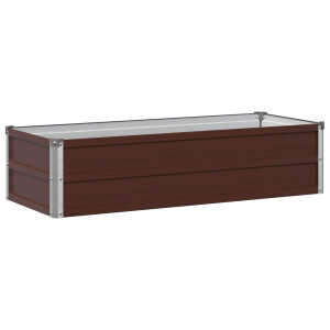 vidaXL Verhoogd Tuinbed Bruin 100 x 40 x 24 cm koudgewalst staal