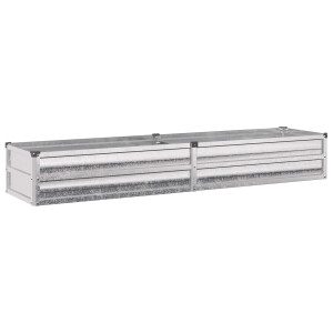 vidaXL Verhoogd Tuinbed Zilverkleurig 160 x 40 x 24 cm gegalvaniseerd