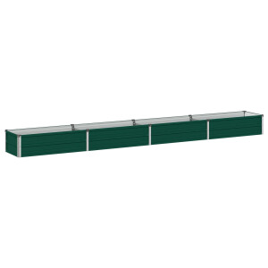 vidaXL Verhoogd Tuinbed Groen 320 x 40 x 24 cm koudgewalst stalen