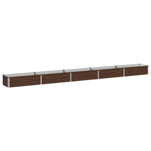 vidaXL Verhoogd Tuinbed Zwart 400 x 40 x 24 cm koudgewalst staal
