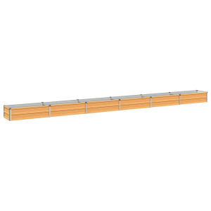 vidaXL Verhoogd Tuinbed Naturel 480 x 40 x 24 cm koudgewalst staal