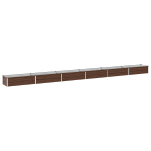 vidaXL Verhoogd Tuinbed Zwart 480 x 40 x 24 cm koudgewalst staal