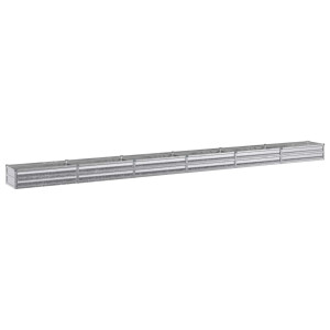vidaXL Verhoogd Tuinbed Zilverkleurig 480 x 40 x 24 cm gegalvaniseerd