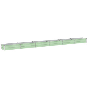 vidaXL Verhoogd Tuinbed Pastelgroen 480 x 40 x 24 cm koudgewalst staal