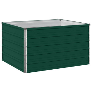 vidaXL Verhoogd Tuinbed Groen 100 x 80 x 55 cm koudgewalst stalen
