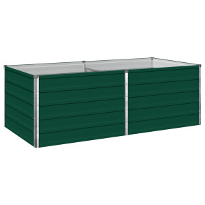 vidaXL Verhoogd Tuinbed Groen 160 x 80 x 55 cm koudgewalst stalen
