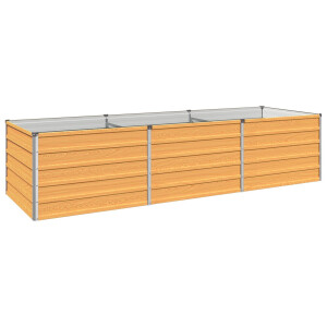 vidaXL Verhoogd Tuinbed Naturel 240 x 80 x 55 cm koudgewalst staal