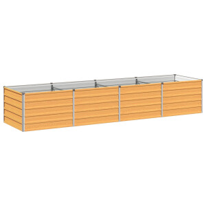 vidaXL Verhoogd Tuinbed Naturel 320 x 80 x 55 cm koudgewalst staal