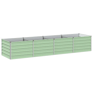 vidaXL Verhoogd Tuinbed Pastelgroen 320 x 80 x 55 cm koudgewalst staal
