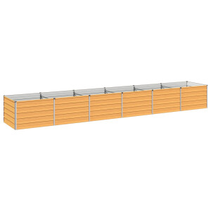 vidaXL Verhoogd Tuinbed Naturel 480 x 80 x 55 cm koudgewalst staal