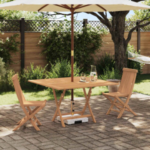 vidaXL Tuin Bistro Set 3 pcs Bruin Massief Teak Hout