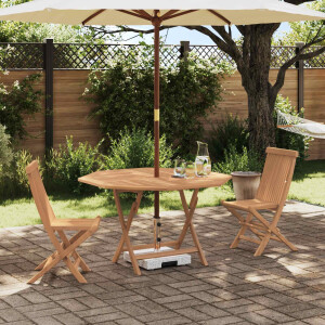 vidaXL Tuin Bistro Set 3 pcs Bruin Massief Teak Hout