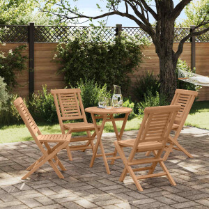 vidaXL Tuinset 3 st Bruin Massief Teak Hout