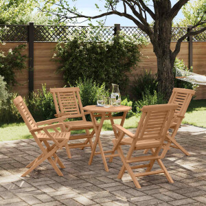 vidaXL Tuinset 3 st Bruin Massief Teak Hout